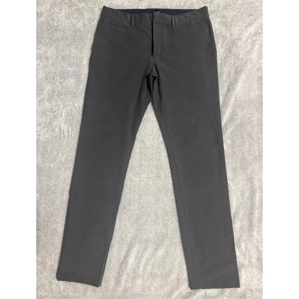 J.Crew 484 Slim Fit Chino Pants Mens 34x34 Charcoal Gray BU843